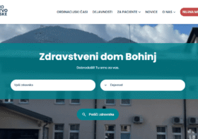 Nova spletna stran ZD Bohinj